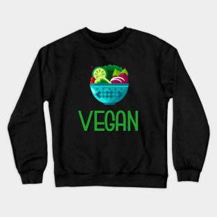 Vegan vegetarian food nutrition Crewneck Sweatshirt